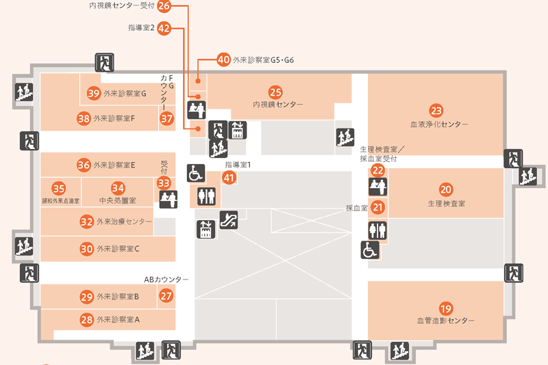 フロアマップ2階